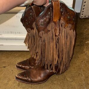 CORRAL Fringe Cowboy Boots